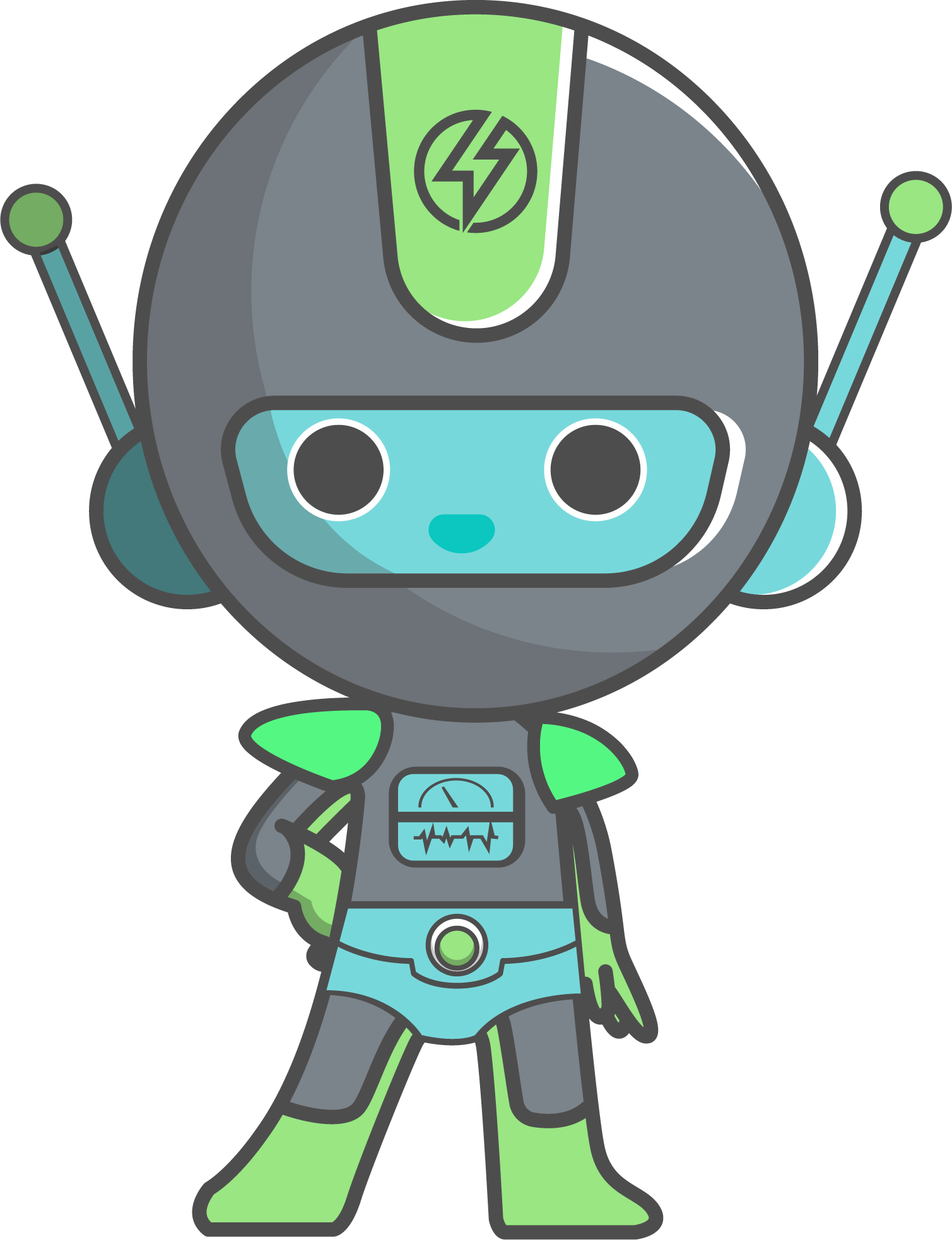 Bolt the robot, who guides Pre-K, Kinder Bridge and School Age